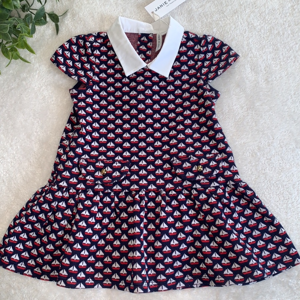 NWT Janie and Jack The Sail Away Dress 12-18M